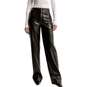 Abercrombie & Fitch Black Leather Pants